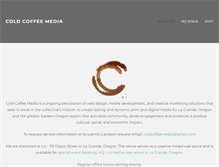 Tablet Screenshot of coldcoffeemedia.com
